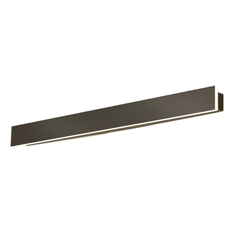 Aluminum Linear Shaped LED Wall Lighting Contemporary Black Sconce Light Fixture for Living Room Clearhalo 'Modern wall lights' 'Modern' 'Wall Lamps & Sconces' 'Wall Lights' Lighting' 2228278
