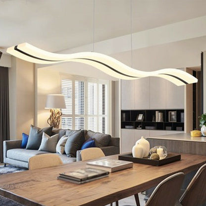 Shaded Acrylic LED Ceiling Lighting Minimalist Nickel Chandelier Light Fixture for Dining Room Nickel C Clearhalo 'Ceiling Lights' 'Chandeliers' 'Modern Chandeliers' 'Modern' Lighting' 2228302