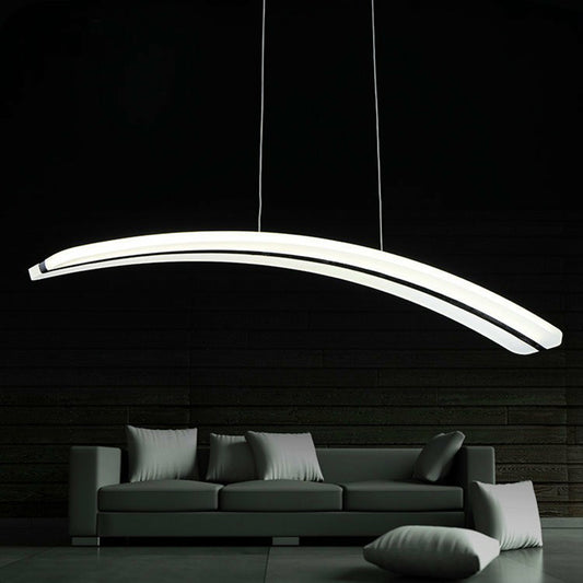 Shaded Acrylic LED Ceiling Lighting Minimalist Nickel Chandelier Light Fixture for Dining Room Nickel A Clearhalo 'Ceiling Lights' 'Chandeliers' 'Modern Chandeliers' 'Modern' Lighting' 2228303