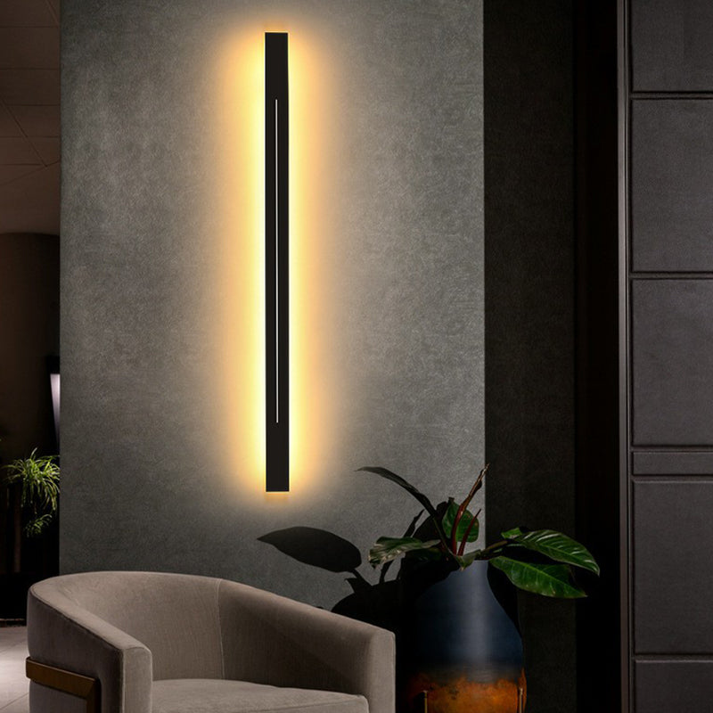 Rectangular Linear Living Room Sconce Lighting Acrylic Modern LED Wall Light Fixture Clearhalo 'Modern wall lights' 'Modern' 'Wall Lamps & Sconces' 'Wall Lights' Lighting' 2228316
