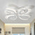 V-Shaped LED Semi Flush Modern Acrylic White Flush Ceiling Light Fixture for Living Room 4 White Clearhalo 'Ceiling Lights' 'Close To Ceiling Lights' 'Close to ceiling' 'Semi-flushmount' Lighting' 2228501