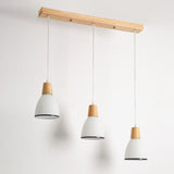 Shaded Hanging Light Contemporary White Glass 3 Heads Dining Room Multi Ceiling Lighting White B Linear Clearhalo 'Ceiling Lights' 'Close To Ceiling Lights' 'Glass shade' 'Glass' 'Modern Pendants' 'Modern' 'Pendant Lights' 'Pendants' Lighting' 2228624