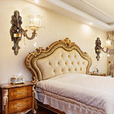 1/2-Light Living Room Wall Mount Lamp Vintage Style Brass Sconce Lighting with Petal Clear Textured Glass Shade 1.0 Brass Clearhalo 'Cast Iron' 'Glass' 'Industrial' 'Modern wall lights' 'Modern' 'Tiffany' 'Traditional wall lights' 'Wall Lamps & Sconces' 'Wall Lights' Lighting' 222918