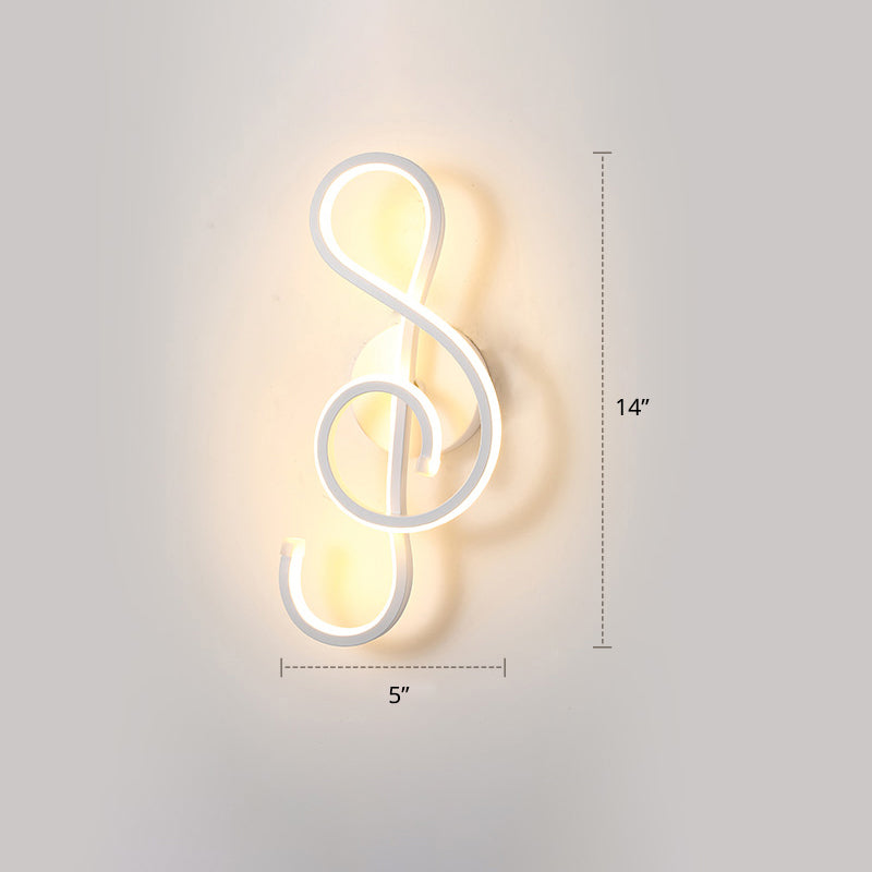 Simplicity Shaded Wall Mount Light Acrylic Living Room LED Wall Lighting in White Clearhalo 'Cast Iron' 'Glass' 'Industrial' 'Modern wall lights' 'Modern' 'Tiffany' 'Traditional wall lights' 'Wall Lamps & Sconces' 'Wall Lights' Lighting' 2236349