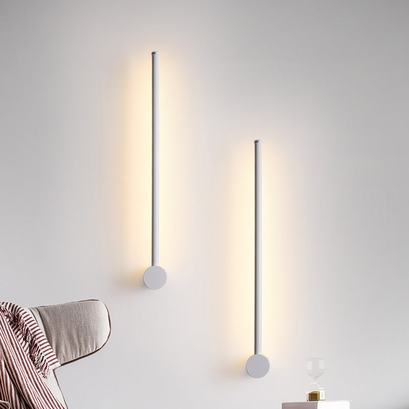 Stick Shaped LED Wall Mount Light Modern Style Acrylic Living Room Wall Light Fixture White 23.5" Clearhalo 'Cast Iron' 'Glass' 'Industrial' 'Modern wall lights' 'Modern' 'Tiffany' 'Traditional wall lights' 'Wall Lamps & Sconces' 'Wall Lights' Lighting' 2236371