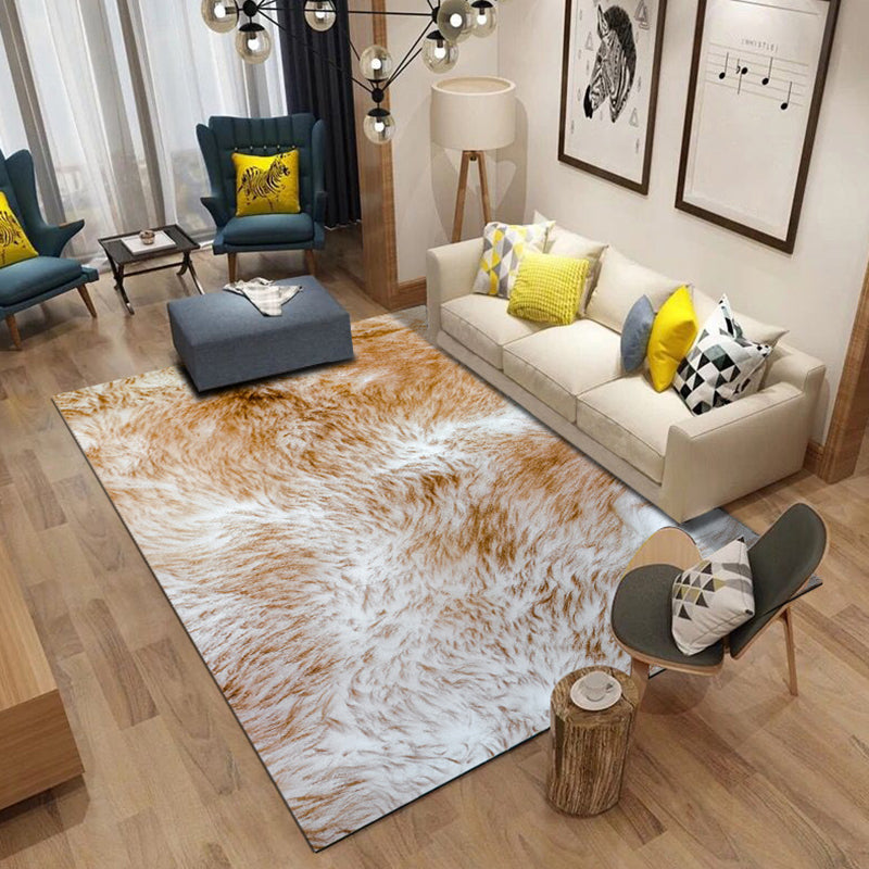 Modern Living Room Rug Multi Color Animal Fur Print Rug Polyster Easy Care Machine Washable Carpet Clearhalo 'Area Rug' 'Casual' 'Rugs' Rug' 2238316