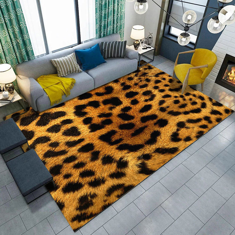 Modern Living Room Rug Multi Color Animal Fur Print Rug Polyster Easy Care Machine Washable Carpet Clearhalo 'Area Rug' 'Casual' 'Rugs' Rug' 2238320