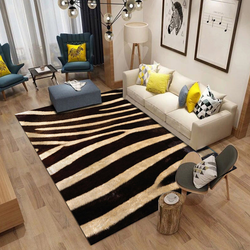 Modern Living Room Rug Multi Color Animal Fur Print Rug Polyster Easy Care Machine Washable Carpet Clearhalo 'Area Rug' 'Casual' 'Rugs' Rug' 2238321