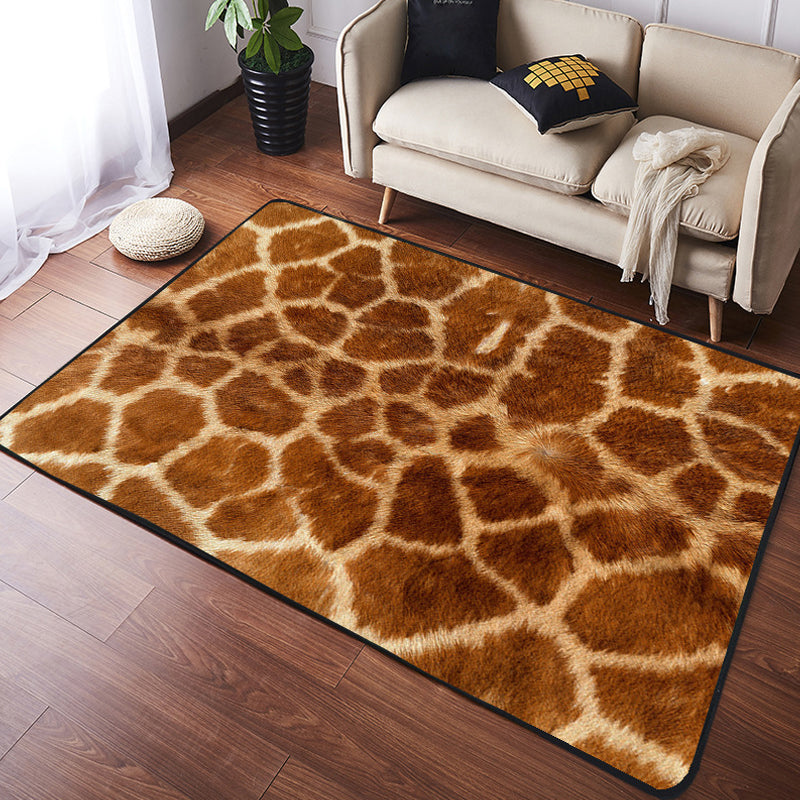 Casual Creative Rug Multi Colored Animal Fur Pattern Carpet Easy Care Machine Washable Rug for Decoration Brown Clearhalo 'Area Rug' 'Casual' 'Rugs' Rug' 2238327