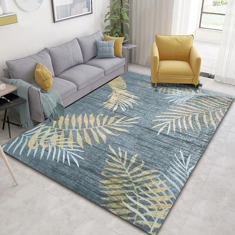 Multi Color Living Room Rug Asia Plant Print Carpet Polyster Pet Friendly Easy Care Indoor Rug Clearhalo 'Area Rug' 'Modern' 'Rugs' Rug' 2238418