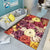 Modern Floral Pattern Rug Multi-Color Polyster Indoor Rug Pet Friendly Stain-Resistant Carpet for Childrens Bedroom White-Orange Clearhalo 'Area Rug' 'Modern' 'Rugs' Rug' 2238445