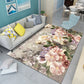 Modern Floral Pattern Rug Multi-Color Polyster Indoor Rug Pet Friendly Stain-Resistant Carpet for Childrens Bedroom Gray-Yellow Clearhalo 'Area Rug' 'Modern' 'Rugs' Rug' 2238448