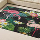 Funky Multicolor Tropical Rug Synthetics Animal Print Area Carpet Pet Friendly Easy Care Indoor Rug for Decoration Dark Green Clearhalo 'Area Rug' 'Rug' 2238458