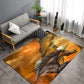 Funky Multicolor Tropical Rug Synthetics Animal Print Area Carpet Pet Friendly Easy Care Indoor Rug for Decoration Yellow-Red Clearhalo 'Area Rug' 'Rug' 2238461