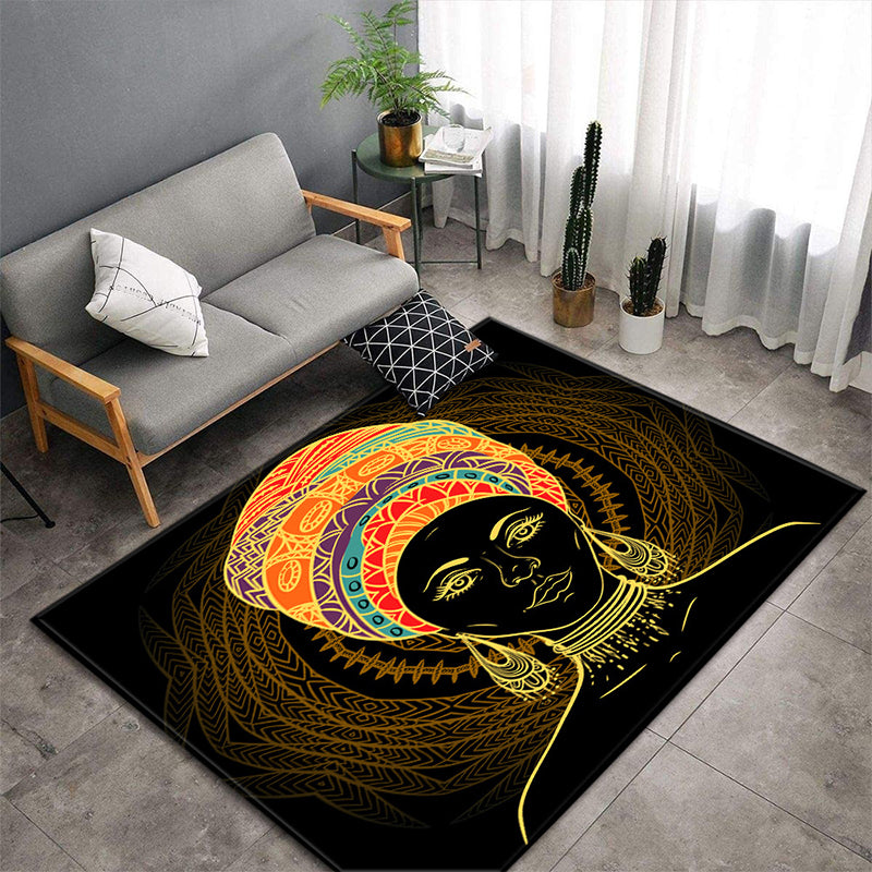 Funky Multicolor Tropical Rug Synthetics Animal Print Area Carpet Pet Friendly Easy Care Indoor Rug for Decoration Clearhalo 'Area Rug' 'Rug' 2238476