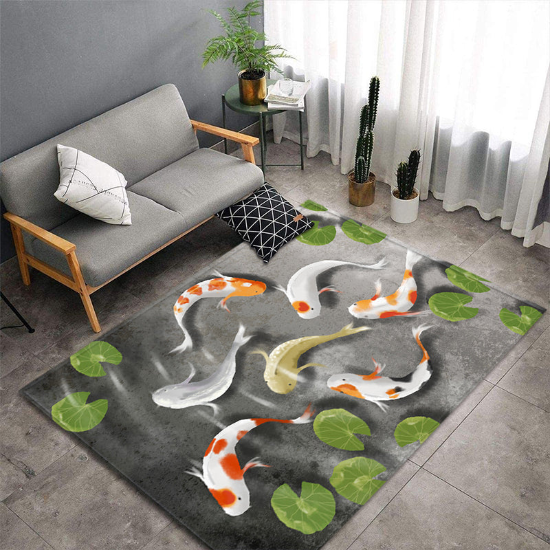 Funky Multicolor Tropical Rug Synthetics Animal Print Area Carpet Pet Friendly Easy Care Indoor Rug for Decoration Clearhalo 'Area Rug' 'Rug' 2238483