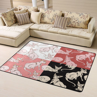 Funky Multicolor Tropical Rug Synthetics Animal Print Area Carpet Pet Friendly Easy Care Indoor Rug for Decoration Pink-White Clearhalo 'Area Rug' 'Rug' 2238492