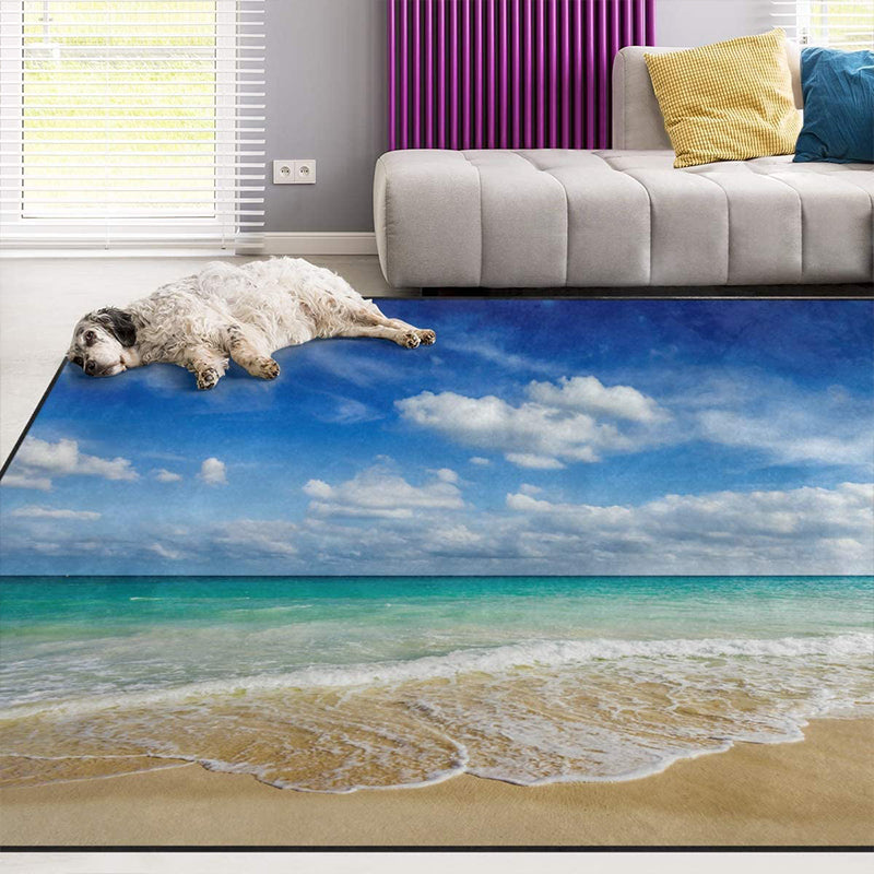Funky Multicolor Tropical Rug Synthetics Animal Print Area Carpet Pet Friendly Easy Care Indoor Rug for Decoration Clearhalo 'Area Rug' 'Rug' 2238495