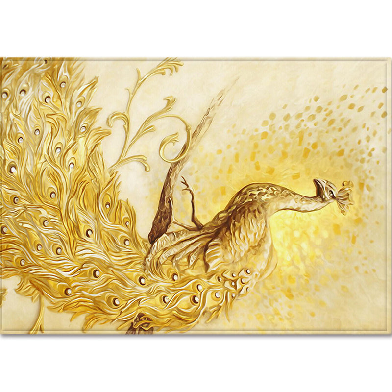 Modern Kids Room Rug Multi Color Animal Area Rug Polyster Pet Friendly Non-Slip Washable Carpet Gold Clearhalo 'Area Rug' 'Rug' 2238503