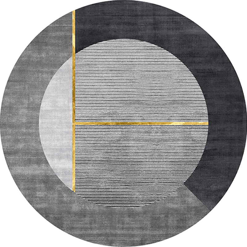 Western Abstract Print Rug Multi-Color Polypropylene Rug Non-Slip Backing Washable Carpet for Decoration Grey Clearhalo 'Area Rug' 'Rug' 2238522