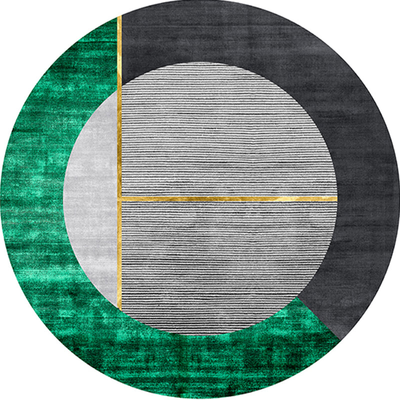 Western Abstract Print Rug Multi-Color Polypropylene Rug Non-Slip Backing Washable Carpet for Decoration Green Clearhalo 'Area Rug' 'Rug' 2238524