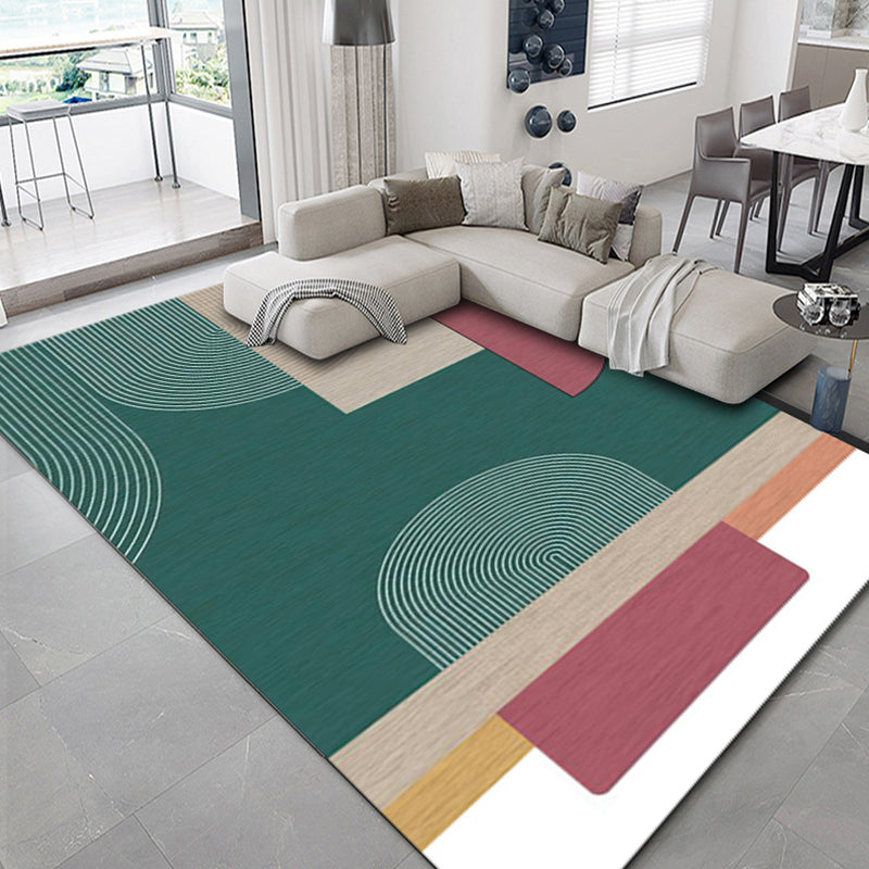 Luxury Geometric Print Rug Multi-Color Synthetics Carpet Anti-Slip Backing Pet Friendly Rug for Living Room Clearhalo 'Area Rug' 'Rug' 2238594