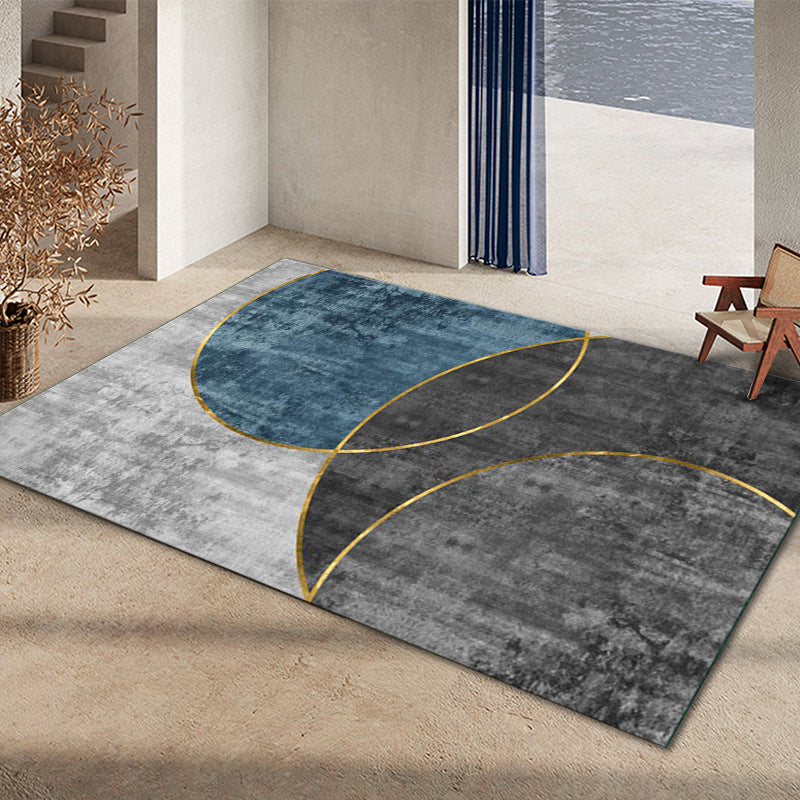 Glam Home Decoration Rug Multi Color Abstract Print Rug Polypropylene Non-Slip Backing Easy Care Carpet Clearhalo 'Area Rug' 'Rug' 2238623