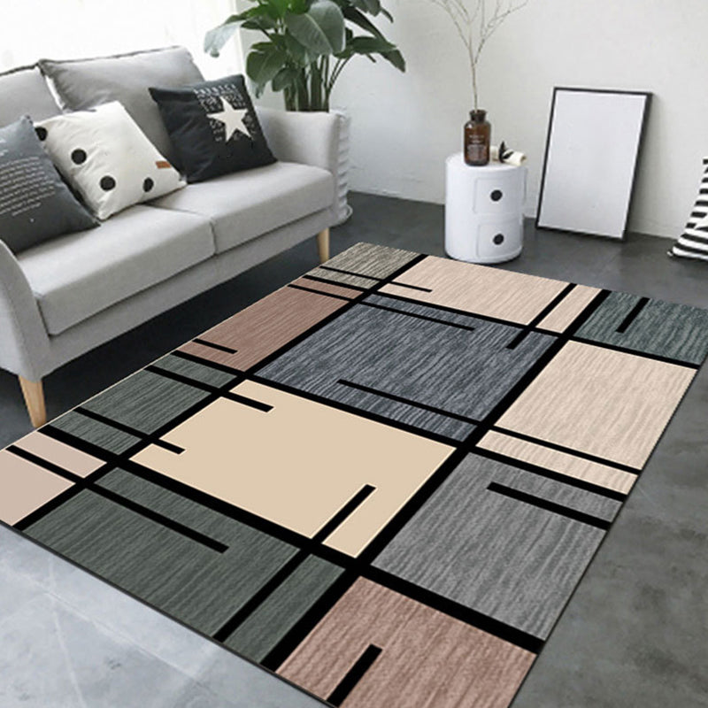 Novelty Geometric Rug Multi-Color Polyster Area Carpet Pet Friendly Stain-Resistant Indoor Rug for Living Room Clearhalo 'Area Rug' 'Rug' 2238630
