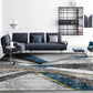 Novelty Geometric Rug Multi-Color Polyster Area Carpet Pet Friendly Stain-Resistant Indoor Rug for Living Room Gray-Blue Clearhalo 'Area Rug' 'Rug' 2238636