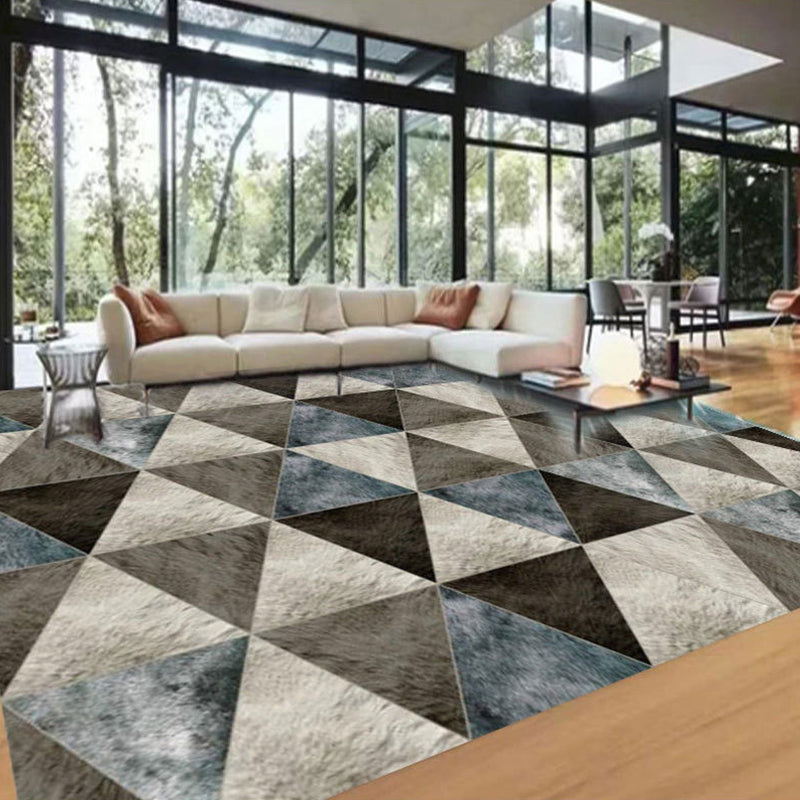 Novelty Geometric Rug Multi-Color Polyster Area Carpet Pet Friendly Stain-Resistant Indoor Rug for Living Room Clearhalo 'Area Rug' 'Rug' 2238640