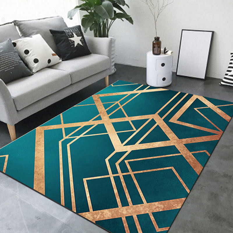 Novelty Geometric Rug Multi-Color Polyster Area Carpet Pet Friendly Stain-Resistant Indoor Rug for Living Room Gold Clearhalo 'Area Rug' 'Rug' 2238652