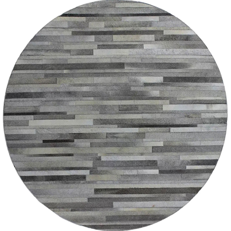 Multicolor Creative Rug Cowhide Stripe Printed Area Carpet Pet Friendly Machine Washable Rug for Decoration Grey Clearhalo 'Area Rug' 'Modern' 'Rugs' Rug' 2238691
