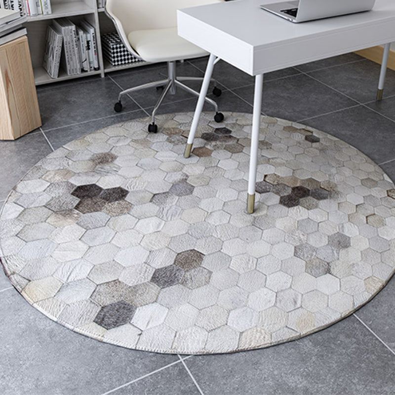 Funky Home Decoration Rug Multi Color Geometric Printed Area Carpet Cowhide Non-Slip Easy Care Rug Clearhalo 'Area Rug' 'Modern' 'Rugs' Rug' 2238693