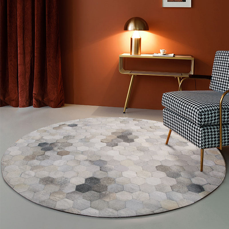 Funky Home Decoration Rug Multi Color Geometric Printed Area Carpet Cowhide Non-Slip Easy Care Rug Clearhalo 'Area Rug' 'Modern' 'Rugs' Rug' 2238696