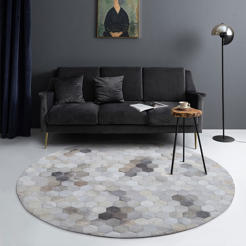 Funky Home Decoration Rug Multi Color Geometric Printed Area Carpet Cowhide Non-Slip Easy Care Rug Clearhalo 'Area Rug' 'Modern' 'Rugs' Rug' 2238698