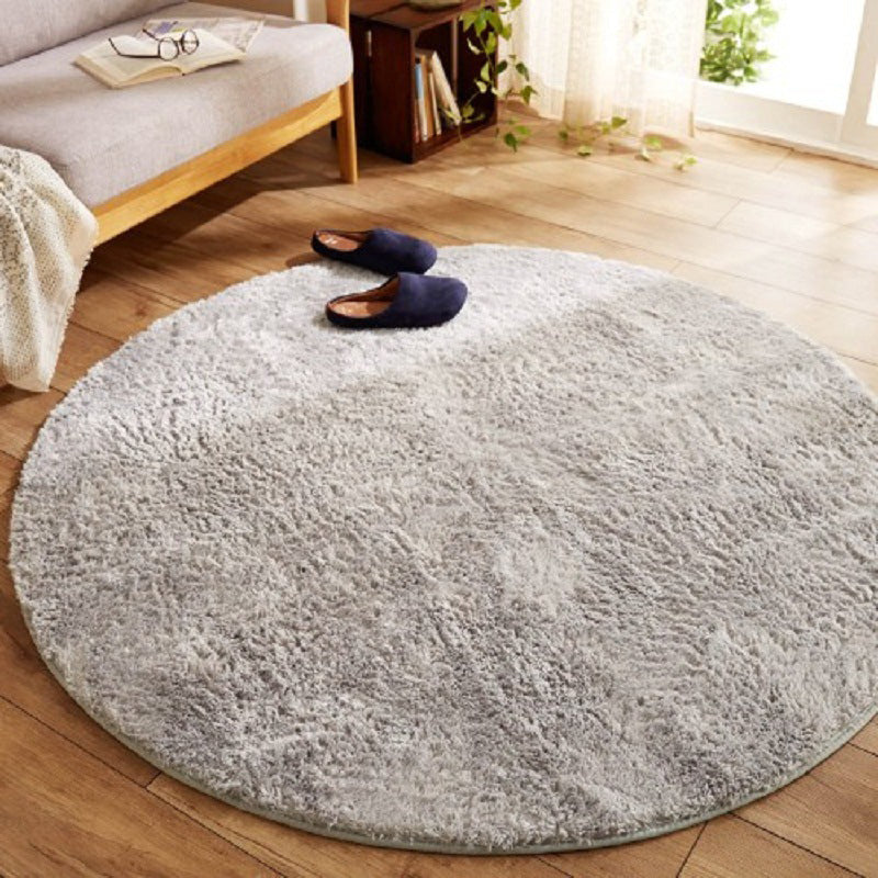 Modern Bedroom Rug Multi Colored Plain Area Carpet Fluffy Anti-Slip Backing Machine Washable Easy Care Rug Light Gray Clearhalo 'Area Rug' 'Casual' 'Rugs' Rug' 2238755