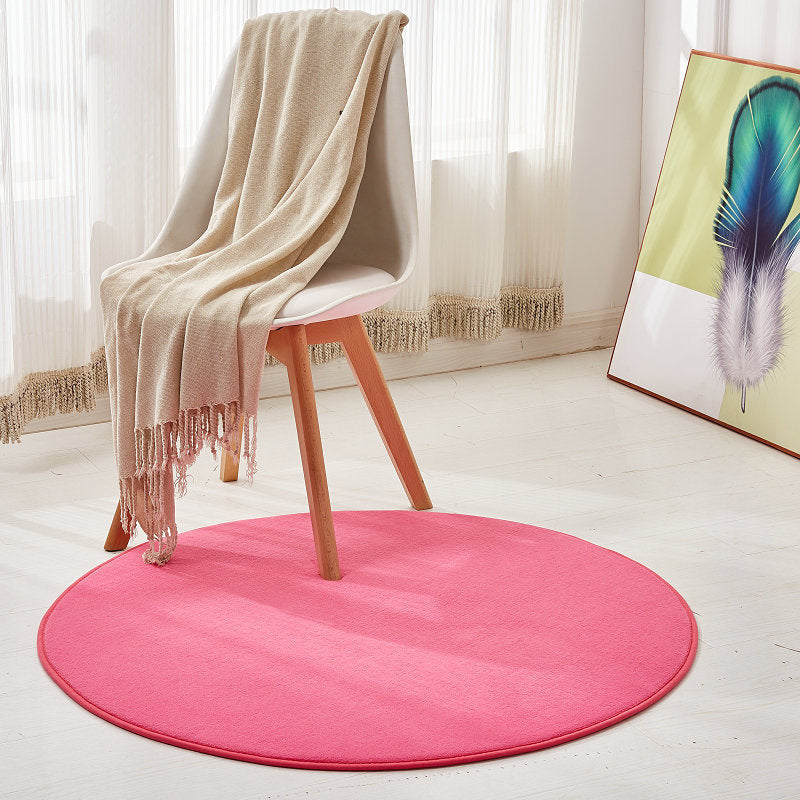 Simplicity Room Rug Multi Color Solid Color Area Carpet Synthetics Non-Slip Backing Easy Care Washable Indoor Rug Clearhalo 'Area Rug' 'Casual' 'Rugs' Rug' 2238774