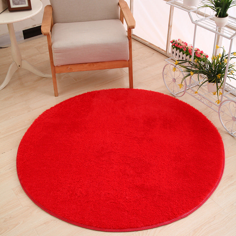 Multicolor Solid Color Rug Polypropylene Comfort Area Carpet Anti-Slip Backing Washable Easy Care Rug for Bedroom Clearhalo 'Area Rug' 'Casual' 'Rugs' Rug' 2238813