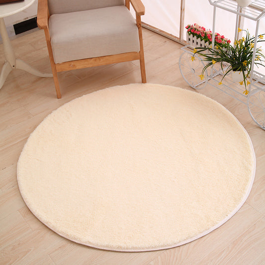 Multicolor Solid Color Rug Polypropylene Comfort Area Carpet Anti-Slip Backing Washable Easy Care Rug for Bedroom Beige Clearhalo 'Area Rug' 'Casual' 'Rugs' Rug' 2238817