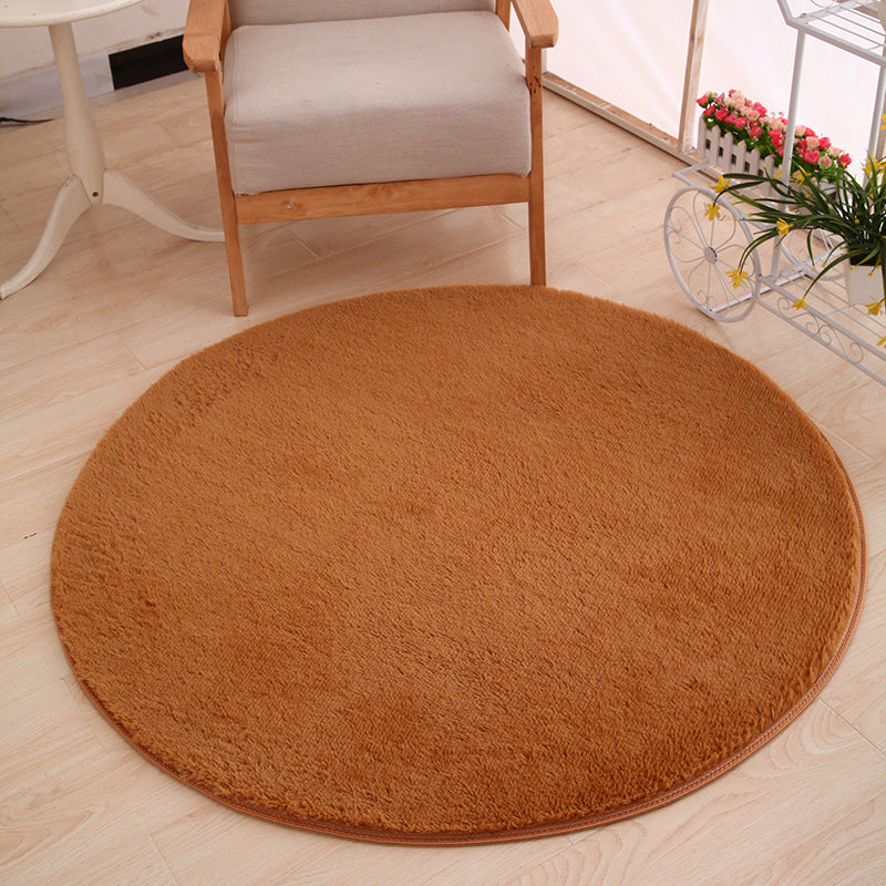Multicolor Solid Color Rug Polypropylene Comfort Area Carpet Anti-Slip Backing Washable Easy Care Rug for Bedroom Khaki Clearhalo 'Area Rug' 'Casual' 'Rugs' Rug' 2238821