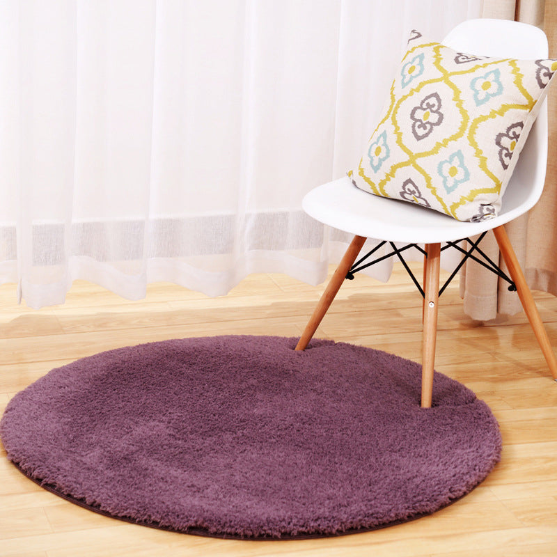Calming Bedroom Rug Multi Color Solid Color Indoor Rug Polypropylene Non-Slip Pet Friendly Easy Care Carpet Gray-Purple Clearhalo 'Area Rug' 'Casual' 'Rugs' Rug' 2238832