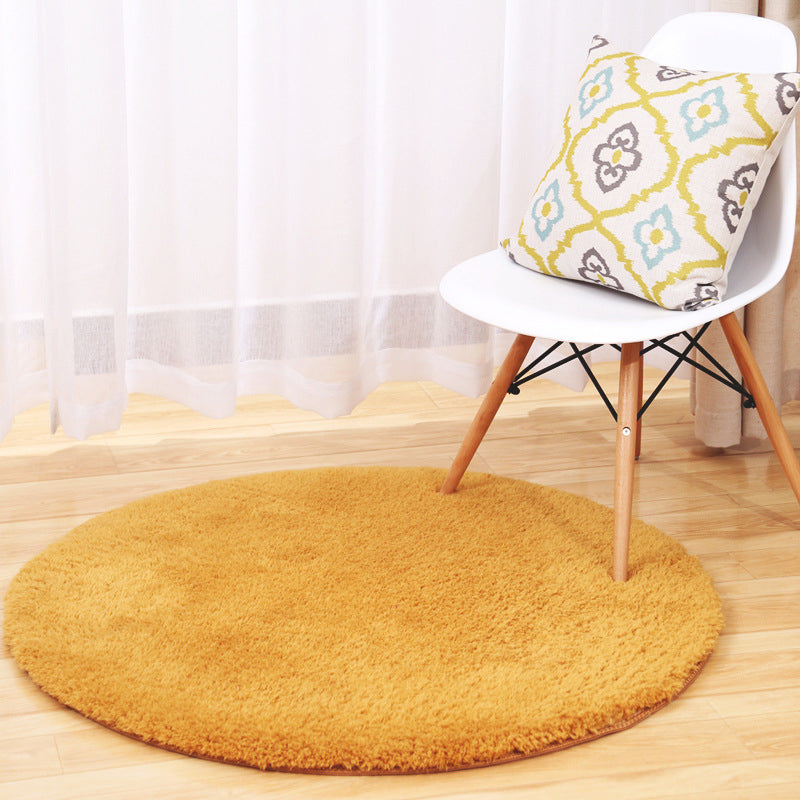Calming Bedroom Rug Multi Color Solid Color Indoor Rug Polypropylene Non-Slip Pet Friendly Easy Care Carpet Khaki Clearhalo 'Area Rug' 'Casual' 'Rugs' Rug' 2238833
