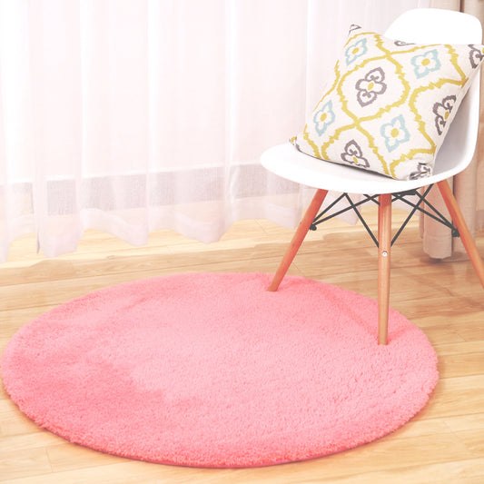 Calming Bedroom Rug Multi Color Solid Color Indoor Rug Polypropylene Non-Slip Pet Friendly Easy Care Carpet Light Pink Clearhalo 'Area Rug' 'Casual' 'Rugs' Rug' 2238834