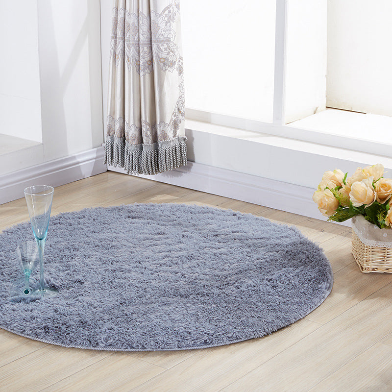 Multi Colored Comfort Rug Polypropylene Solid Color Carpet Non-Slip Backing Pet Friendly Washable Rug for Bedroom Clearhalo 'Area Rug' 'Casual' 'Rugs' Rug' 2238909