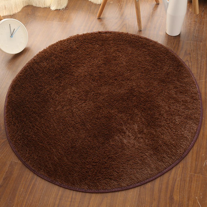 Multi Colored Comfort Rug Polypropylene Solid Color Carpet Non-Slip Backing Pet Friendly Washable Rug for Bedroom Coffee Clearhalo 'Area Rug' 'Casual' 'Rugs' Rug' 2238922