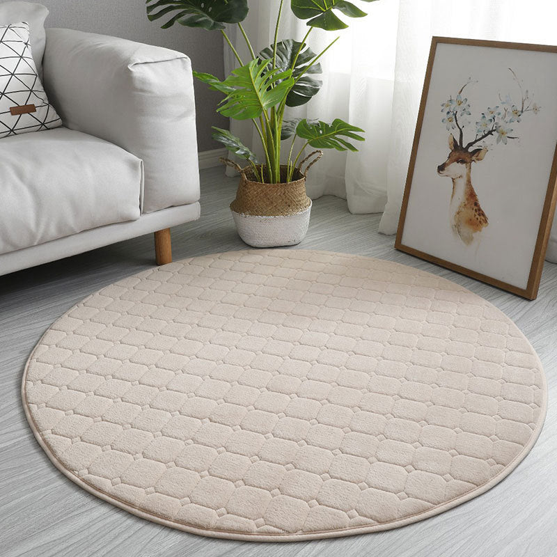 Casual Living Room Rug Multi-Colored Plaid Area Carpet Polypropylene Pet Friendly Washable Area Rug White Clearhalo 'Area Rug' 'Casual' 'Rugs' Rug' 2238943