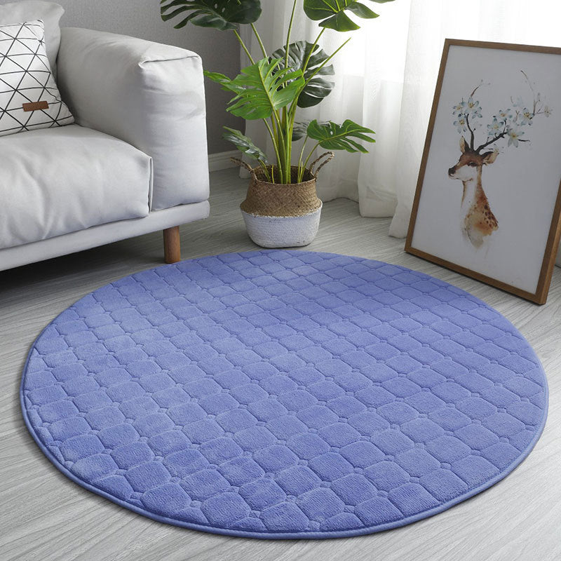 Casual Living Room Rug Multi-Colored Plaid Area Carpet Polypropylene Pet Friendly Washable Area Rug Blue Clearhalo 'Area Rug' 'Casual' 'Rugs' Rug' 2238946