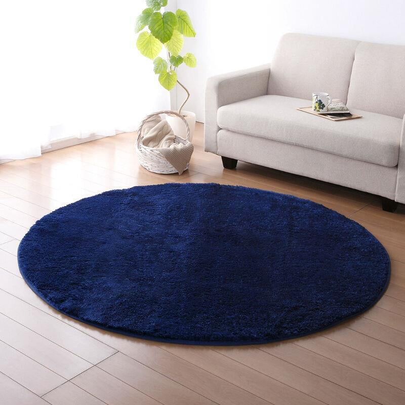 Multi-Color Home Decor Rug Simple Solid Color Area Carpet Synthetics Non-Slip Backing Easy Care Rug Dark Blue Clearhalo 'Area Rug' 'Casual' 'Rugs' Rug' 2238955