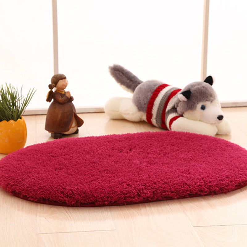 Simple Cute Rug Multi-Colored Solid Color Indoor Rug Anti-Slip Pet Friendly Easy Care Area Carpet for Home Clearhalo 'Area Rug' 'Casual' 'Rugs' Rug' 2238973