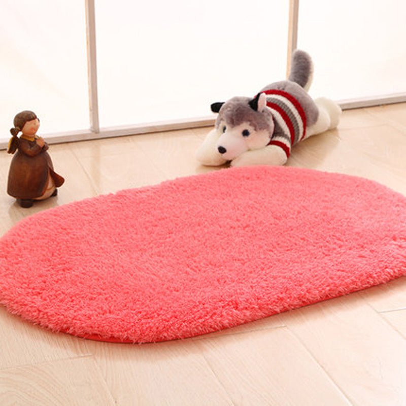 Simple Cute Rug Multi-Colored Solid Color Indoor Rug Anti-Slip Pet Friendly Easy Care Area Carpet for Home Clearhalo 'Area Rug' 'Casual' 'Rugs' Rug' 2238977